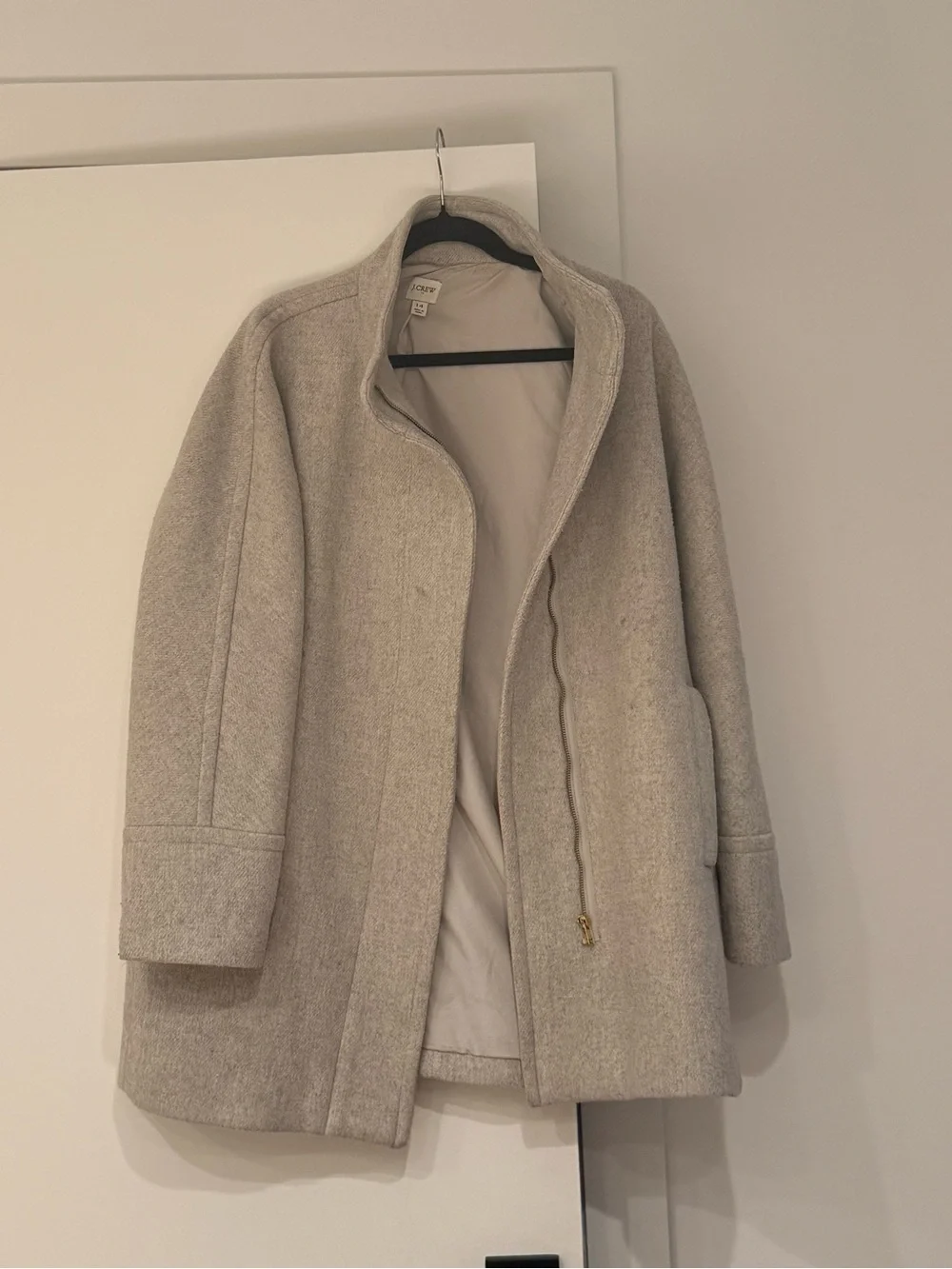 J. Crew Gray Wool Coat - Picture 2 of 3